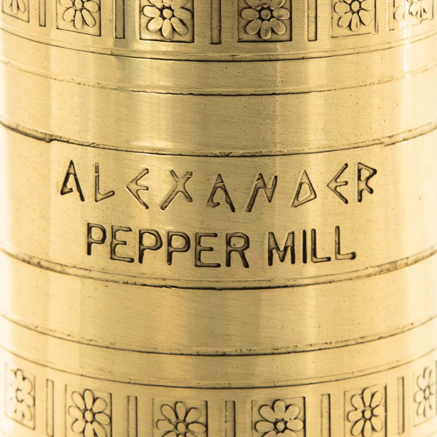 Alexander Home Original Greek Pepper Mill, 8-Inch Brass – European Manual Pepper Grinder Refillable