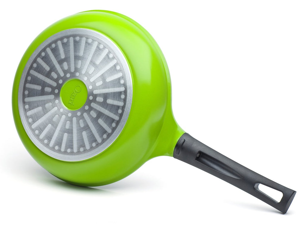 12" Green Ceramic Frying Pan by Ozeri, with Smooth Ceramic Non-Stick Coating (100% PTFE and PFAS Free)