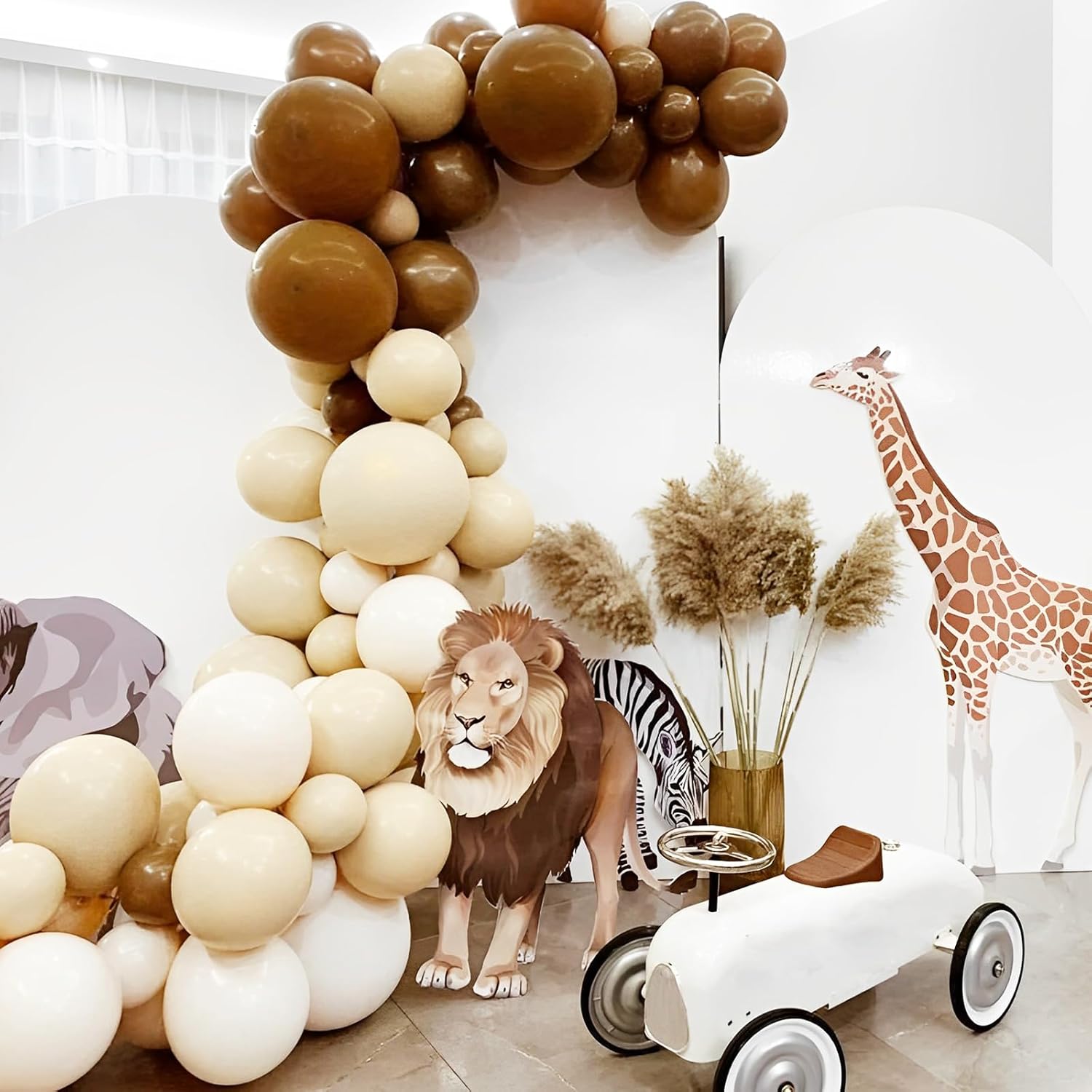Voircoloria Brown Balloons - 12-Inch Latex Balloons for Graduation, Weddings & Parties | 66-Pack
