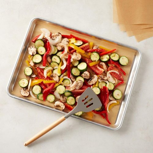 Juvale Parchment Paper Sheets - Nonstick Baking Liners, 200 Pack, 12 x 16 in, Unbleached Brown - Ideal for Air Fryers & Grilling