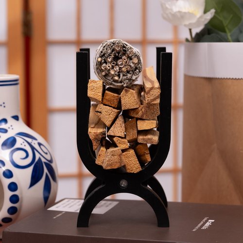 MOUGIGI Wooden Palo Santo Holder-Incense Storage Ideal for Palo Santo Sticks&Sage|Perfect for Meditation, Zen Rituals Energy Cleansing|Spiritual Decor for Yoga, Mindfulness Aromatherapy