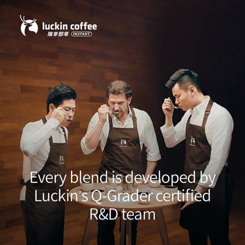Luckin Sugar-Free Coffee Concentrate,(32 Count) On-the-Go Instant Coffee Liquid for Cold Brew, Lattes & Daily Drinks. Peel and Pour Pods Hot or Iced.