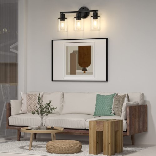 Licperron Clear Glass Replacement Shade 1 Pack, High Transmittance Cylinder Glass Lampshade Covers for Vanity lighting Fixtures Table Lamp Floor Lamp Chandelier Pendant Light
