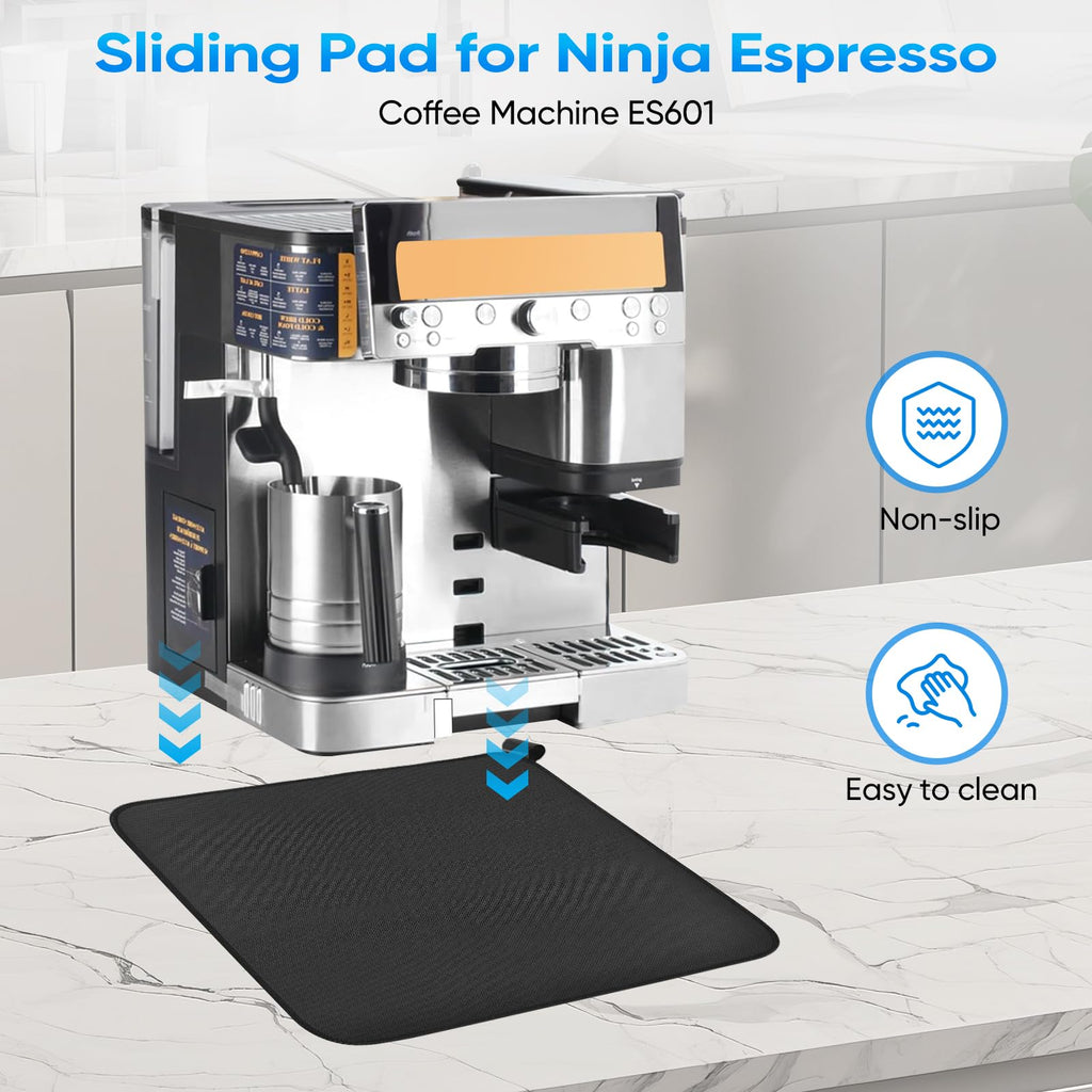 Sliding Mat Compatible with Ninja Espresso CoffeeMachine ES601/ES701 with Hanging Strap - Smooth Glidewith Anti-Slip Base - Easy To Clean for Ninja Cafe LuxeAccessonies