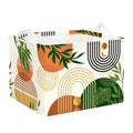 Clastyle Boho Geometric Storage Basket Baby Laundry Hamper Leaf Kid Gift Toy Box Collapsible Clothes Organizer Nursery Bin for Bedroom, Arched Door, 40 * 30 * 30 cm