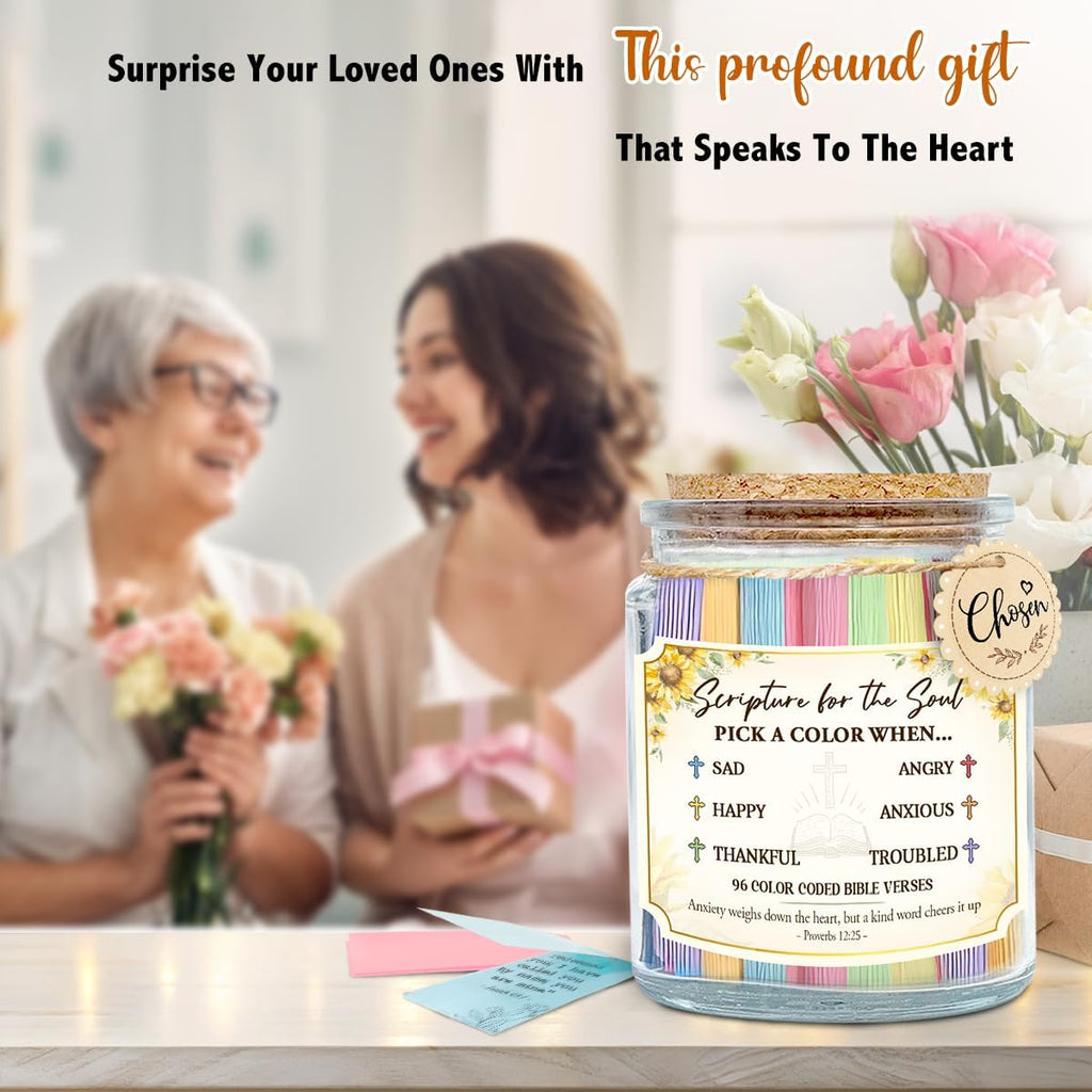 Regine Switzerland Inspirational Bible Verse Jar - Meaningful Christian Gift for Moms | Perfect for Birthdays & Special Occasions