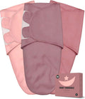 Skiennix Newborn Swaddle Blanket Wrap | Adjustable 100% Cotton Sleep Sack (3-Pack) - Soft & Breathable in Dusty Rose, Pearl & Mauve
