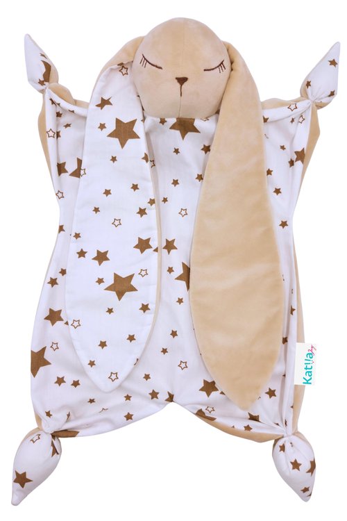 Gender Neutral Baby Gift – Bunny Lovey Security Blanket, Soft Bunny Baby Blanket for Infants & Toddlers, Soft Cuddly Snuggle Toy for Boys or Girls, Big Size 16in