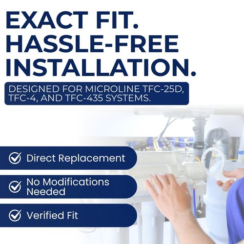 435 R.O. Pre & Post Filters with Membrane Set for TFC-25D , TFC-4, TFC-435 - Compatible Water Filters by IPW Industries Inc