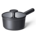 JEETEE Titanium Sauce Pan with Lid, 3 QT Non Stick Cooking Pots, Oven & Dishwasher Safe, Ideal for Sauces Soups and Heating Milk, PFOA/PFAS Free (Gray)