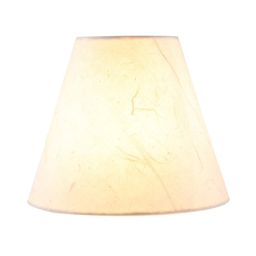 Aspen Creative 32128-5A Small Hardback Empire Shape Chandelier Clip-On Lamp Shade Set (5 Pack), Transitional Design in White, 6" bottom width (3" x 6" x 5")