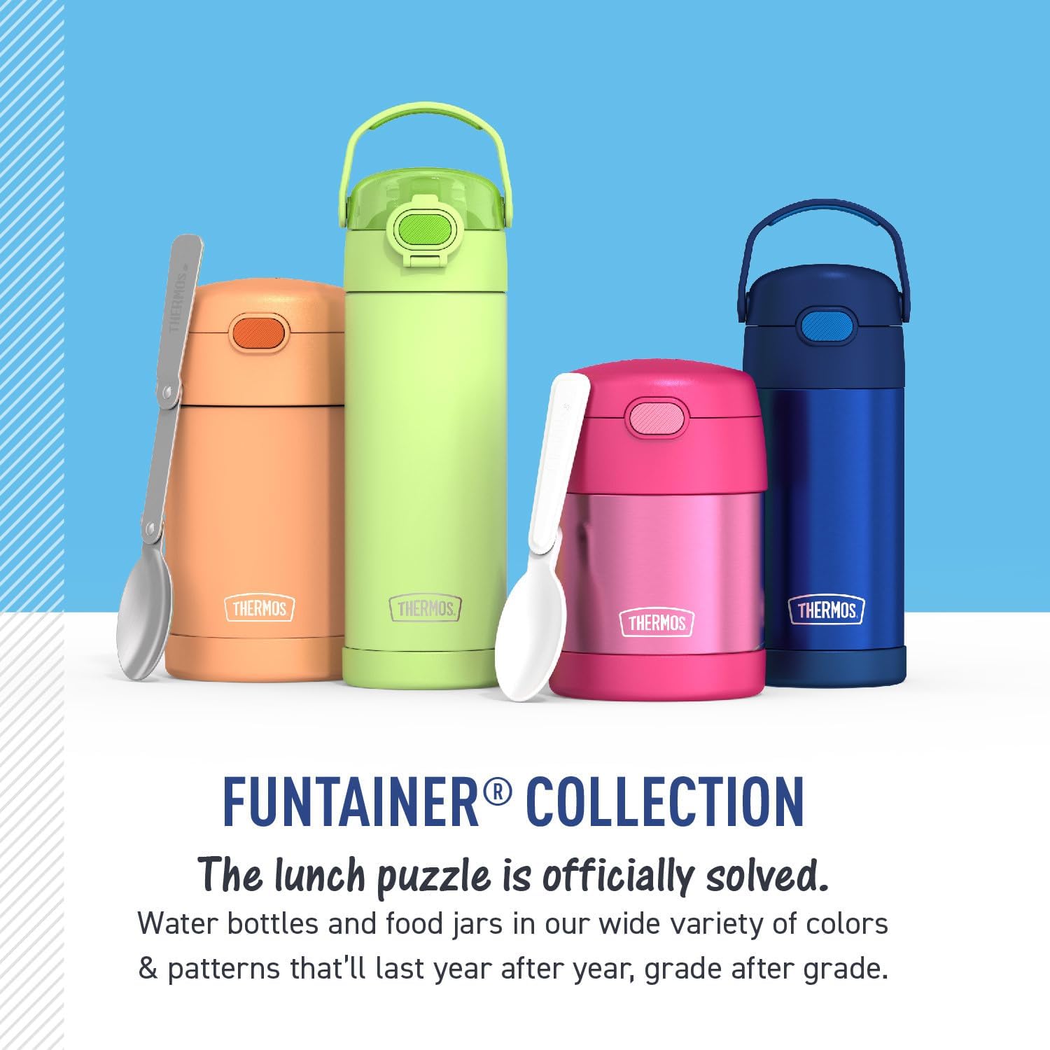 Thermos Funtainer 16 Ounce Hydration Bottle - Mario Design with Easy Spout for Kids