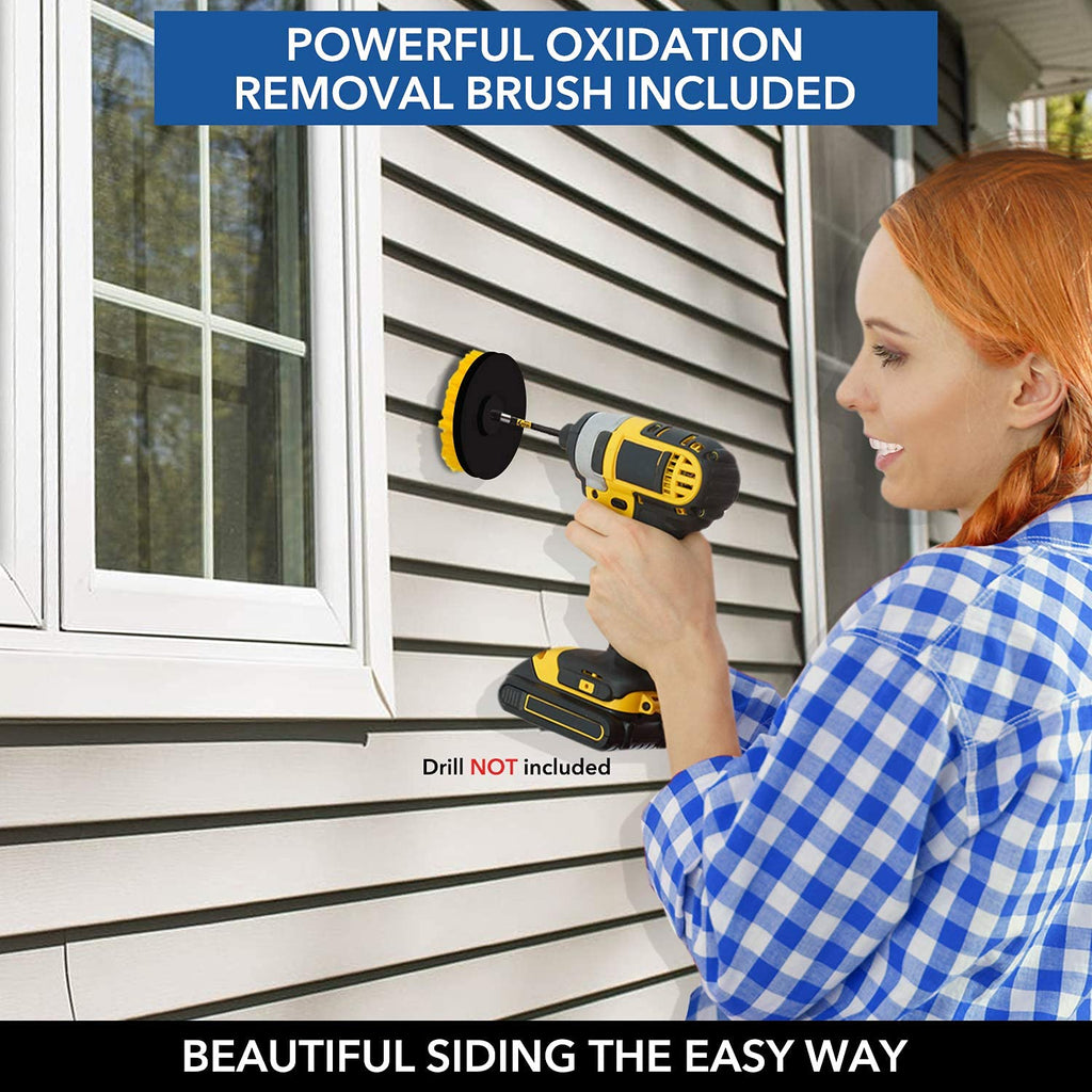 Renu Cleaner Concentrate Whole House Kit - Heavy Duty Cleaner, Removes Stains, Oxidation & More. Ideal For Vinyl Siding, Decks, Patio, Fences, Pavers & Outdoor Fabrics. Cleans an Incredible 3000 SF.