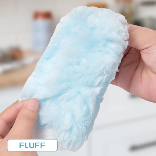 40 Count Duster Refills Compatible with Swiffer Dusters, 360° Heavy Duty Duster Refills with 2 Handle for Cleaning Furniture, Blinds, Ceiling Fans