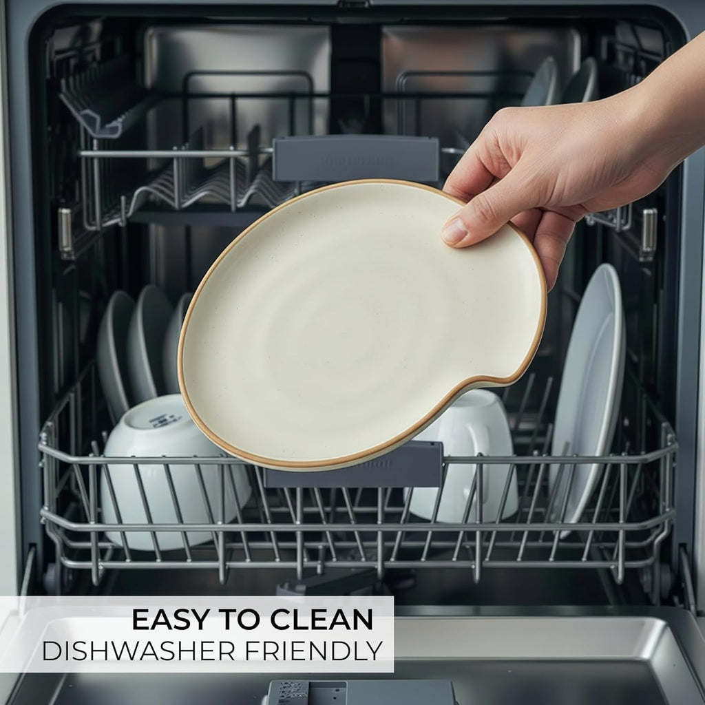 Beautiful Ceramic Spoon Rest - Perfect Kitchen Countertop Holder | Easy to Clean & Dishwasher Safe