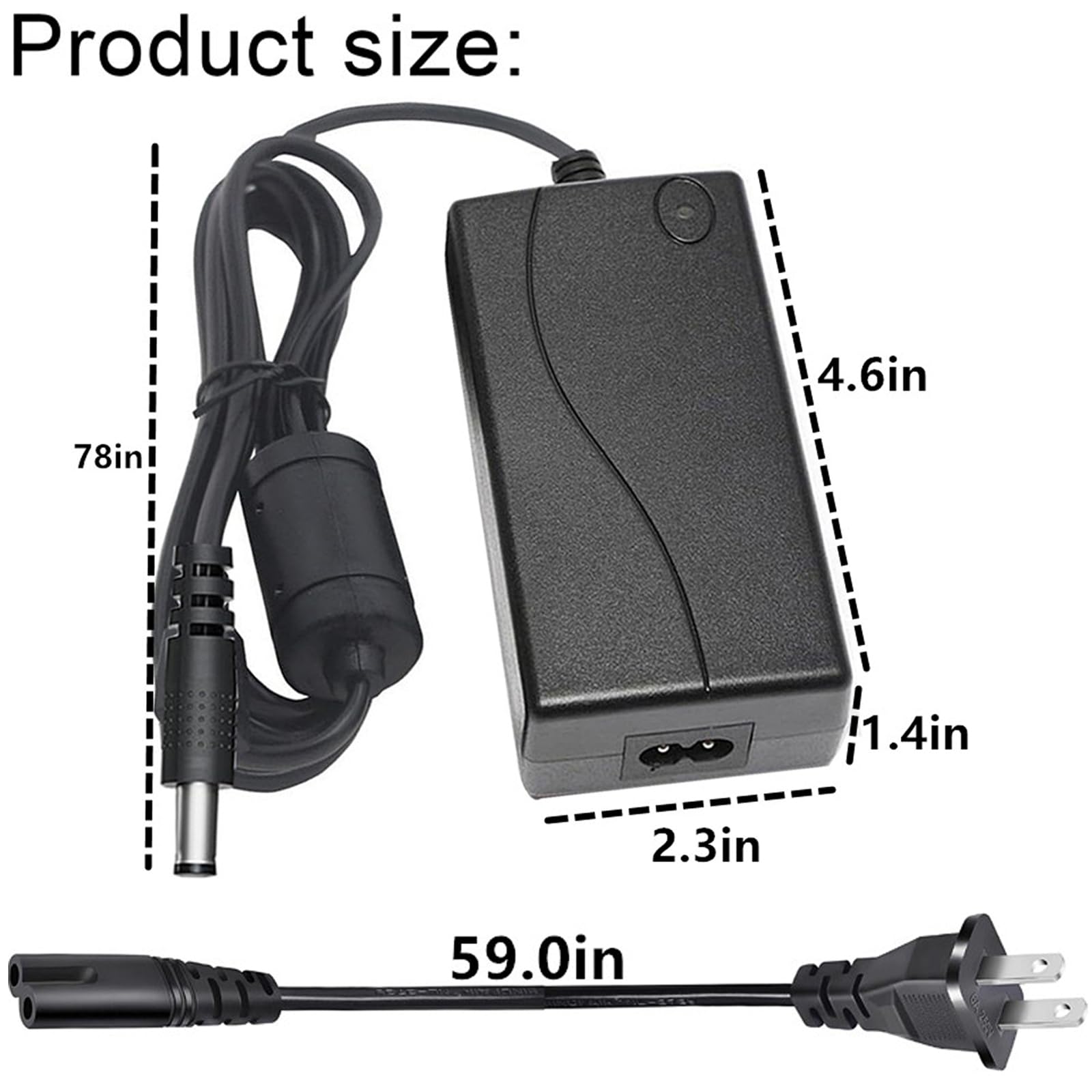 Ousaly 29V AC/DC Supply Adapter for Ciar SPA PS12 PS10 PS11 PS 12 10 11 Italian Lift Chair Sofa Furniture Electric Recliner eco Power Transformer 29Vdc 2A 58W 29V 2A Powe Supply Cordr Charger