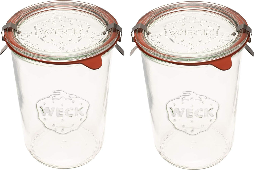 Weck 743 Mold Jar - Premium Glass Storage Container for Preserving Food | 1.5L Capacity