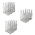 FastRack - 750 ml Clear Glass Wine Bottles (Pack of 36) | W5 Claret/Bordeaux Bottles | Flint Flat-Bottomed Cork Top for Wine Making | 3 Cases of 12 - NO CORKS INCLUDED