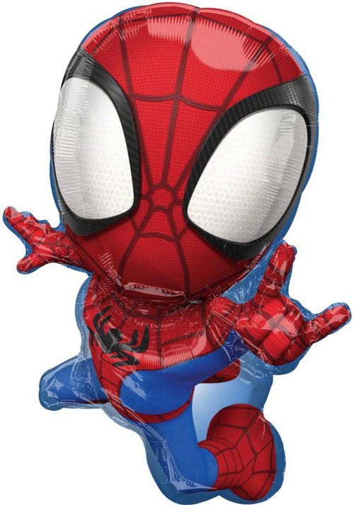 Spidey and Friends Birthday Party Supplies 8pc Foil Balloon Bouquet Decorations