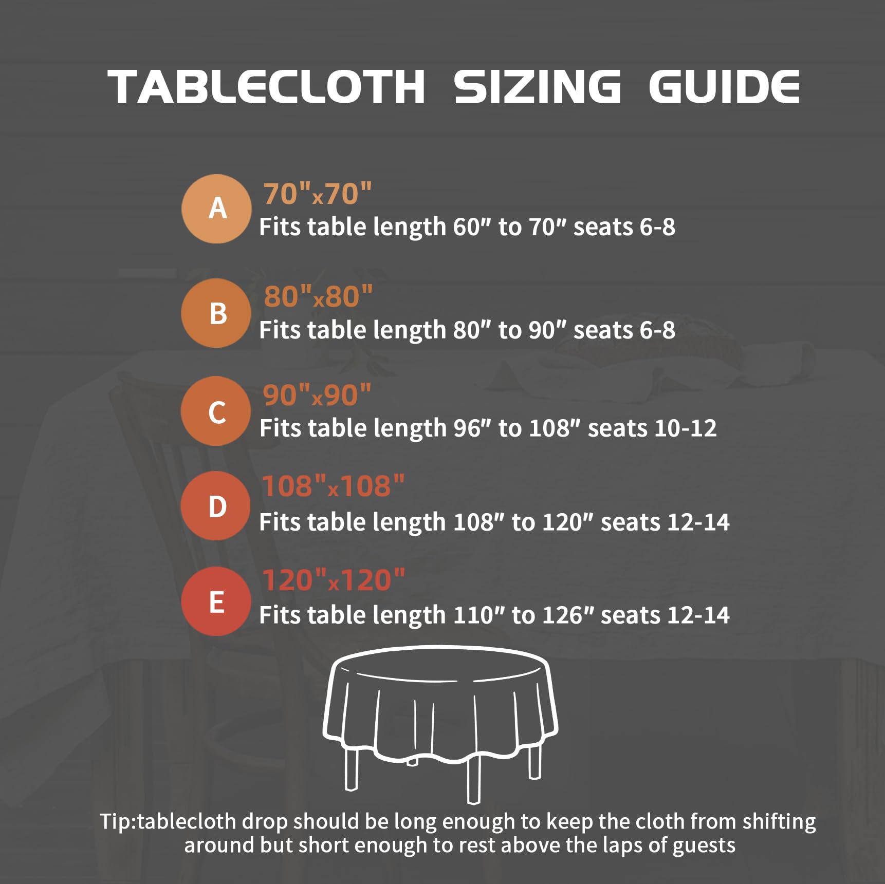 EVERLY 100% Pure Linen Round Tablecloths 80Inch Round Machine Washable Tablecloth for Thanksgiving,Decorative Halloween,Buffet Parties,Picnic,Events,Weddings and Restaurants-Natural Linen