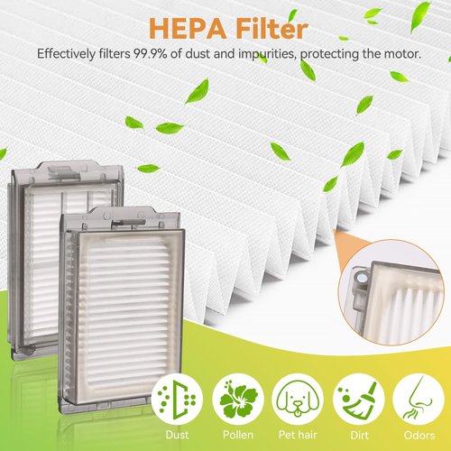 25 Pcs Replacement Parts for iRobot Roomba Plus 405/505 Combo Robot Vacuum, Accessories Kit Include 2 Main Brushes, 6 Dust Bags, 6 Mop Pads, 4 HEPA Filters, 6 Side Brushes, 1 Cleaning Brush