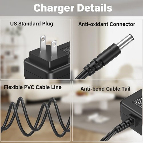 30V Vacuum Cleaner Replacement for Fabuletta FSV101 25.9V Cordless Stick Vacuum, Power Cord AC Adapter for Fabuletta FSV001 FSV 101 FSV 001 25.9VDC 2200mAh 24Kpa 250W Lithium ion Battery Vacuum