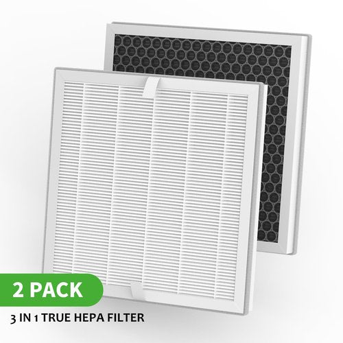 E-300L Replacement Filter Compatible with MOOKA E-300L Air Purifier, 3-in-1 Filtration System, 2 Pack