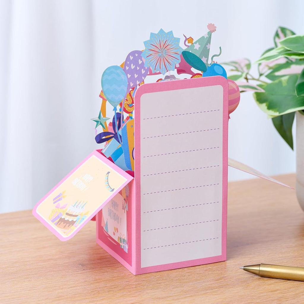 3D Pop Up Birthday Card - Unique Cake Design Gift Box for Adults & Kids | Handmade Celebration Card 6.5 x 7.5 Inches