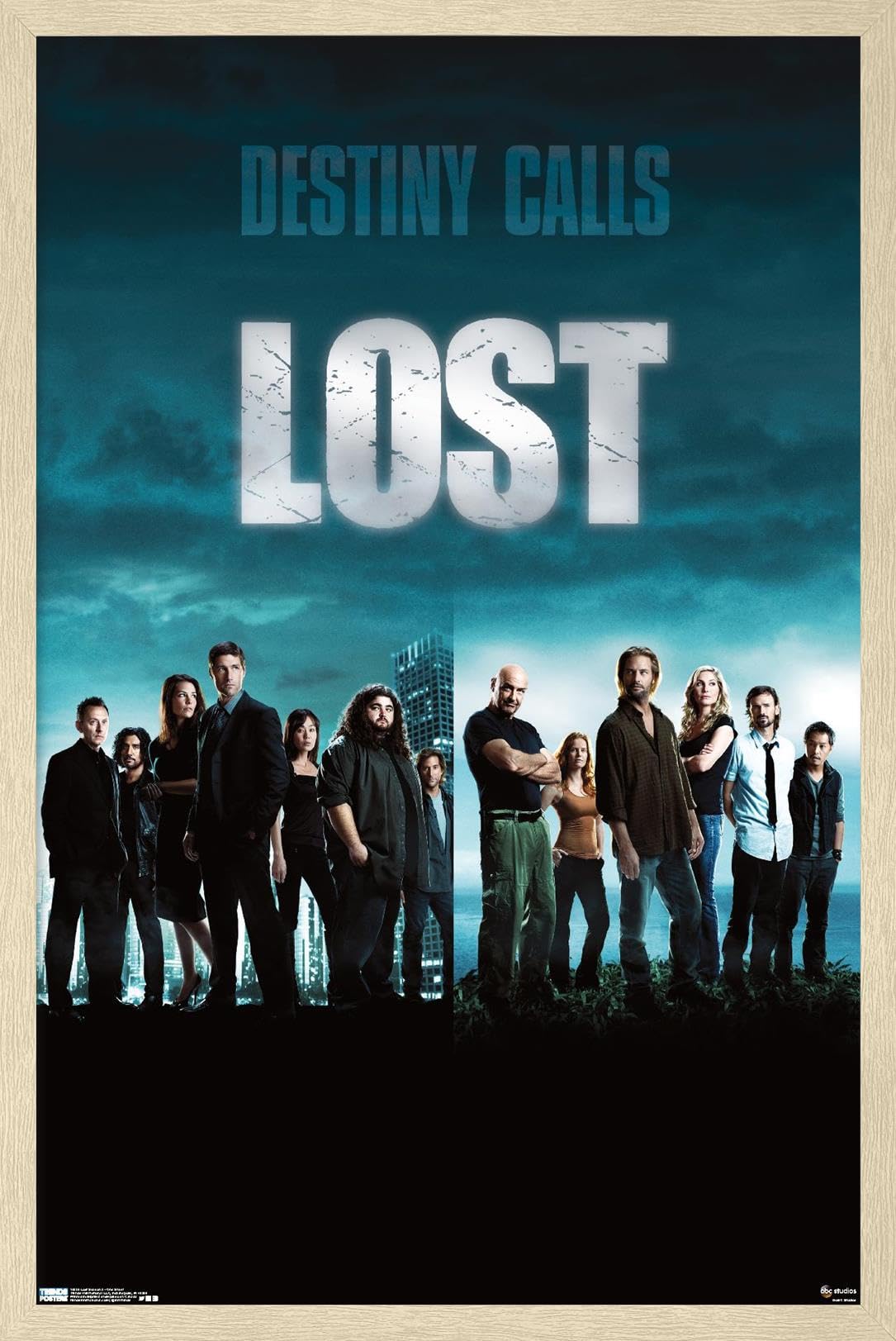 Lost: Season 5 - One Sheet Wall Poster, 22.4L" x 14.7W", Blonde Framed Version