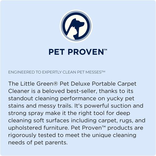 Bissell Little Green Portable Carpet Cleaner - Pet-Friendly Auto Detailer | Gray/Blue, Compact Design