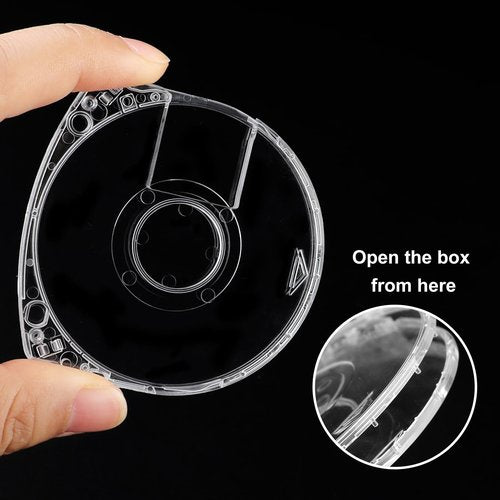 6Pcs DVD CD Case for UMD Replacement Shell,5 mm Double Clear Game Disc Storage Case,Disc Case Shell for PSP 1000 2000 3000