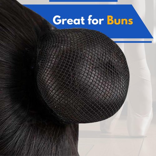 FRONTLINE Hair Nets 100 Pack 24 Inch Premium Nylon Mesh Hair Cover for Food Service Workers Disposable Hair Cap for Women and Men Invisible Elastic Hairnet