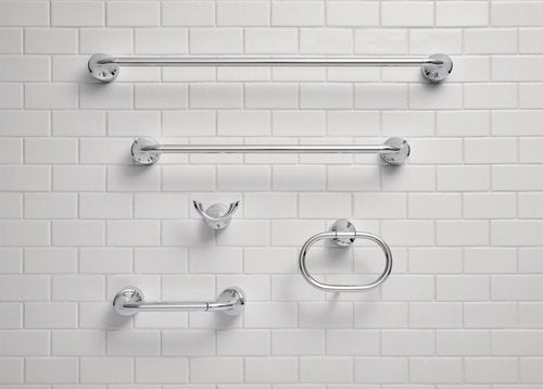 Moen MY3724CH Idora 24-inch Single Towel Bar, Chrome