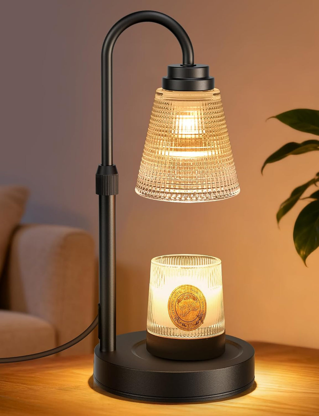 Skiennix Candle Warmer Lamp - Dimmable & Adjustable Height Wax Melts Warmer for Jar Candles | Home Decor Gift