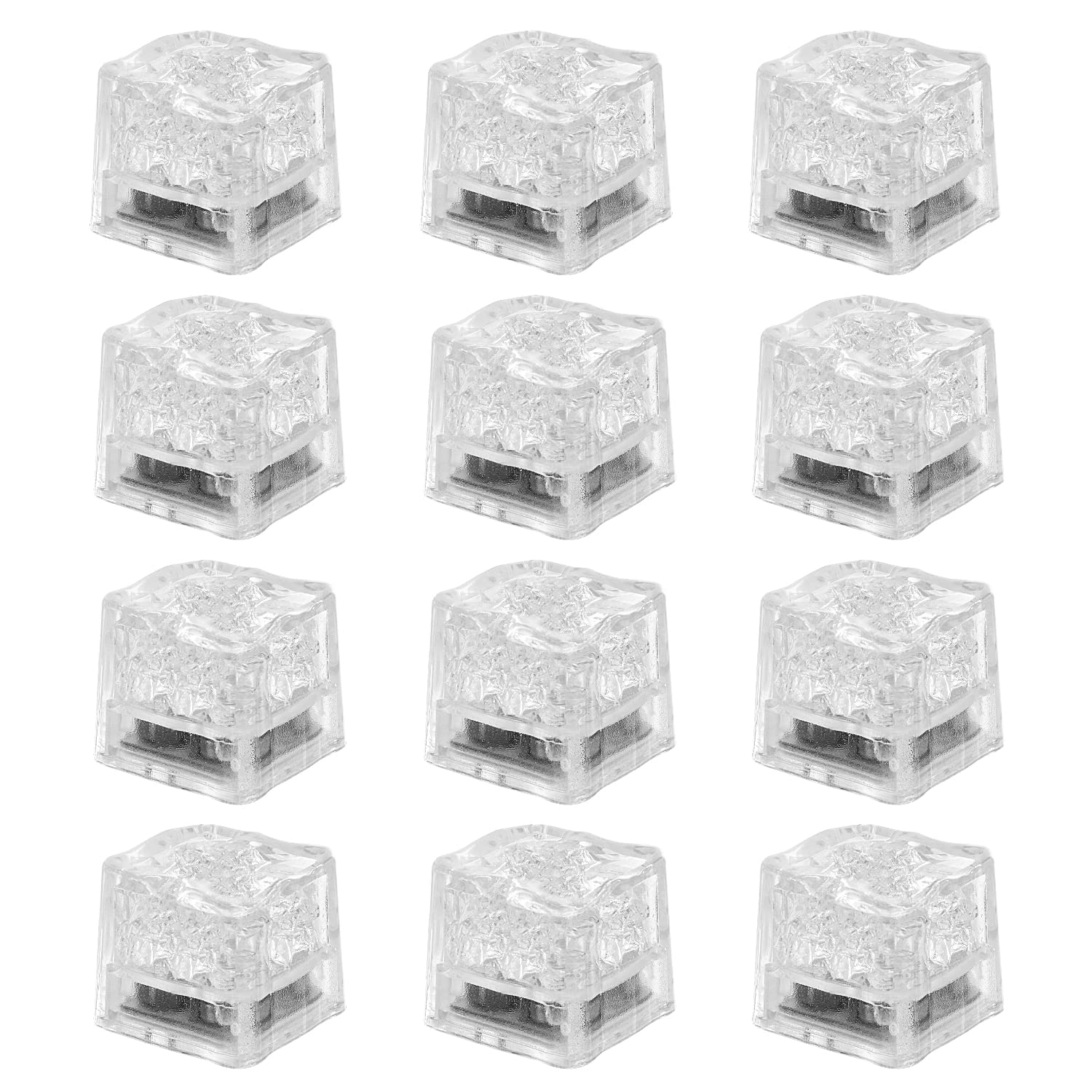 Light Up Ice Cubes for Drinks, 96 PCS Green LED Ice Cubes Liquid Activated, Glow in The Dark Waterproof Ice Cubes for Home Bar Supplies Summer Party Wedding Decor