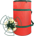 Sattiyrch Christmas Light Storage Bag - Tear-Proof 600D Oxford Fabric with 4 Metal Reels for Easy Organization