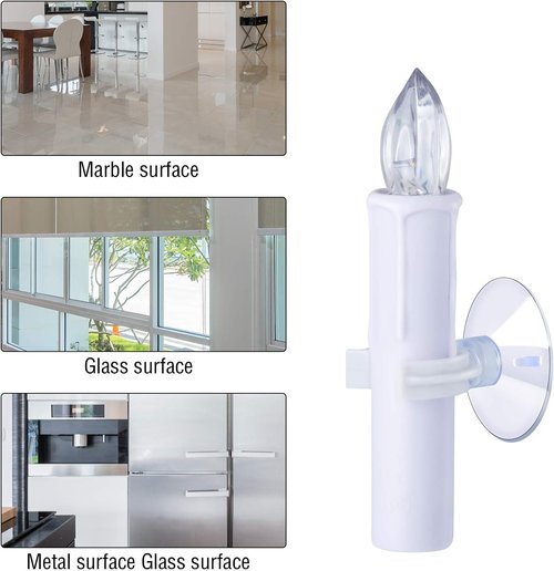 Boao Christmas Candle Suction Cups - 50 Plastic Holders for Window Decoration | Perfect for Weddings & Parties