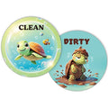 Funny Dishwasher Magnet Clean Dirty Sign,Double-Sided Reversible Clean/Dirty Sign for Stainless Steel Dishwashers,Refrigerator,Laundry Room,Kitchen,Sea Turtle Magnetic Home and Kitchen Gadgets