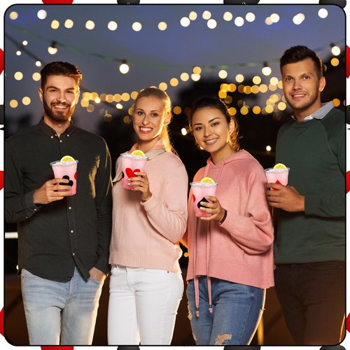 Yaomiao 50 Pcs Casino Theme Cups 12 oz Poker Cups Casino Party Decorations Plastic Las Vegas Disposable Shot Cup Plastic Game Night Decorations for Hot Cold Drink Las Vegas Poker Game Party Supplies