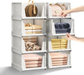 Stackable Plastic Storage Baskets by [Brand Name] - Foldable Organizers for Closet & Pantry | 5-Pack, 5L