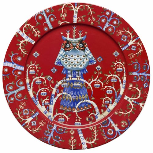 iittala Taika Plate, Red, 10.6 inches (27 cm)