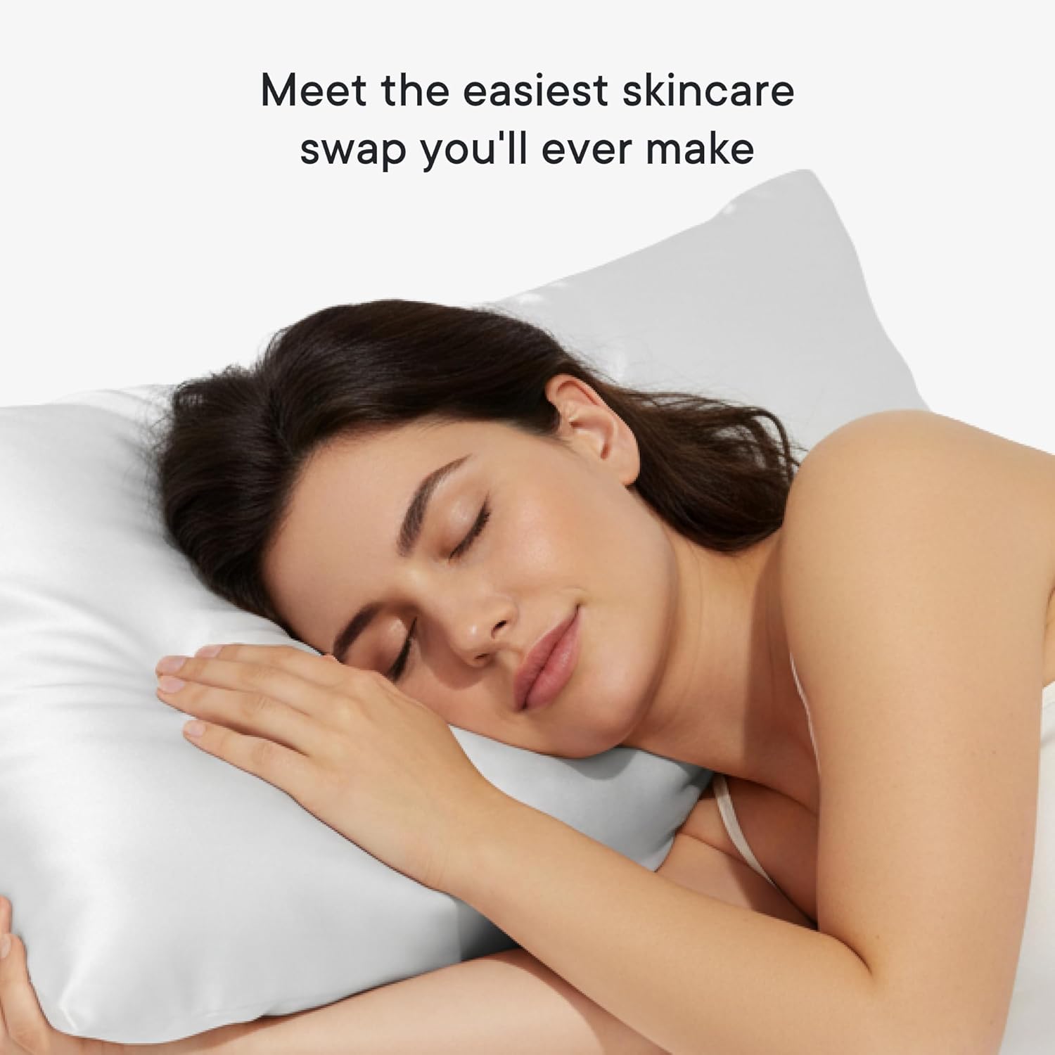 Qure Mulberry Silk Pillowcase - Anti-Acne Cooling Sleep Cover | Real Natural Silk, Standard Size