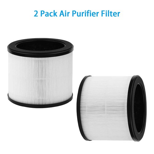 360° Air Purifier Filter for Bionaire BAPF361 - HAPF360 Type J Replacement Filter Compatible with Holmes HAP360W, 2 Pack