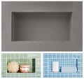 JIANBENKJ Shower Niche Insert Tile Ready 12"x6",Niche for Shower Wall,Waterproof Ready-to-Tile Niches Recessed Box Shelf for Showers Wall Bathroom Renovation/Soap Storage,Outer Size 16"x10",Depth 4”