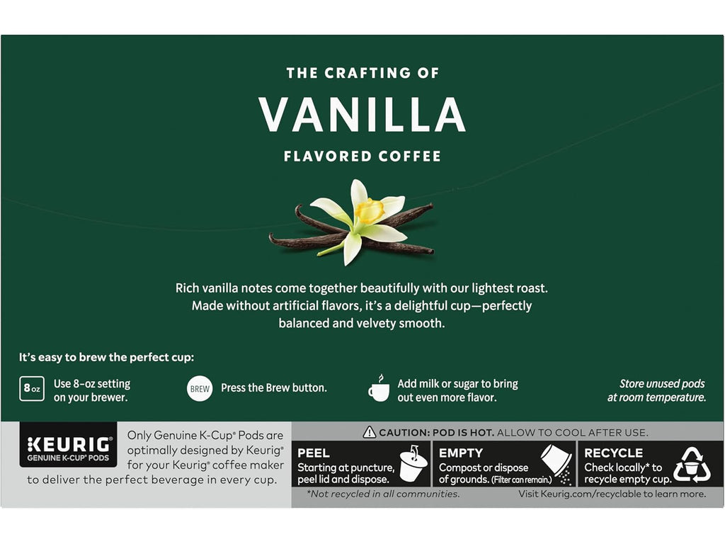 Starbucks Vanilla Coffee K-Cups - 160 Count for Rich Flavor and Convenience
