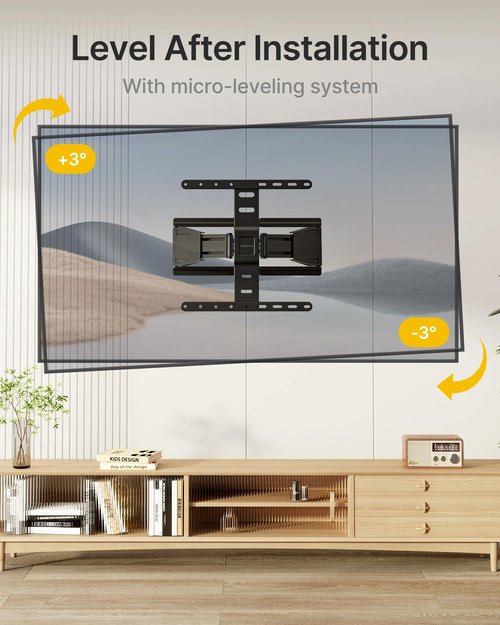 monTEK 0.77" Ultra Slim TV Wall Mount for 37-75 Inch TVs, Thin Low Profile Full Motion TV Wall Mount with Articulating Dual Arms, 4X Weight Tested, Max VESA 400x400mm, Fits 16/18" Studs