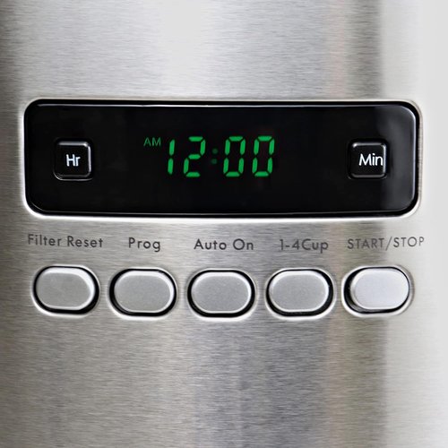 Koolatron Kenmore Elite 12-Cup Programmable Coffee Maker - Auto Shut-Off, Reusable Filter, Glass Pot