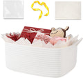 OIASKET Woven Storage Basket - Versatile Gift Basket with Handles for Baby Showers & Toy Organization | 13.6" x 10" x 5.9”