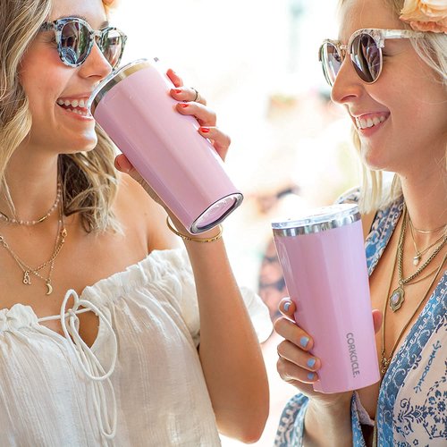 Corkcicle Vaso Aislado Botella de acero inoxidable/Thermos, Rose Quartz