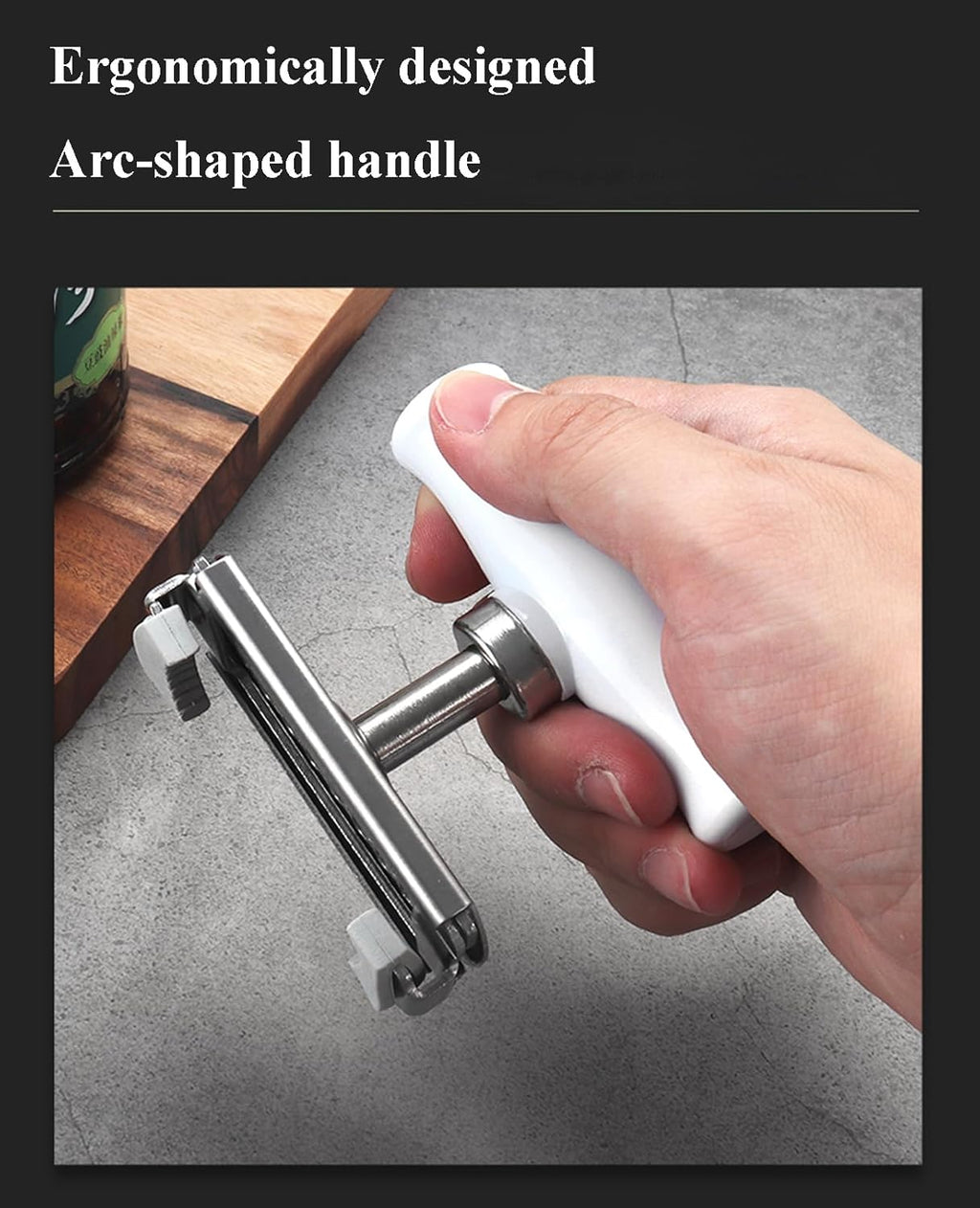Skiennix Jar Opener for Seniors - Easy Twist Adjustable Lid Gripper | Perfect for Arthritis & Weak Hands (Wood Handle)